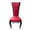 Chaise baroque contemporaine rouge