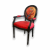 Fauteuil Louis XVI abstrait